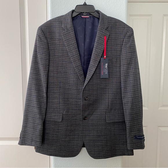 NWT Tommy Hilfiger Men's Modern-Fit THFlex Stretch Check Sport Coat - Picture 2 of 11